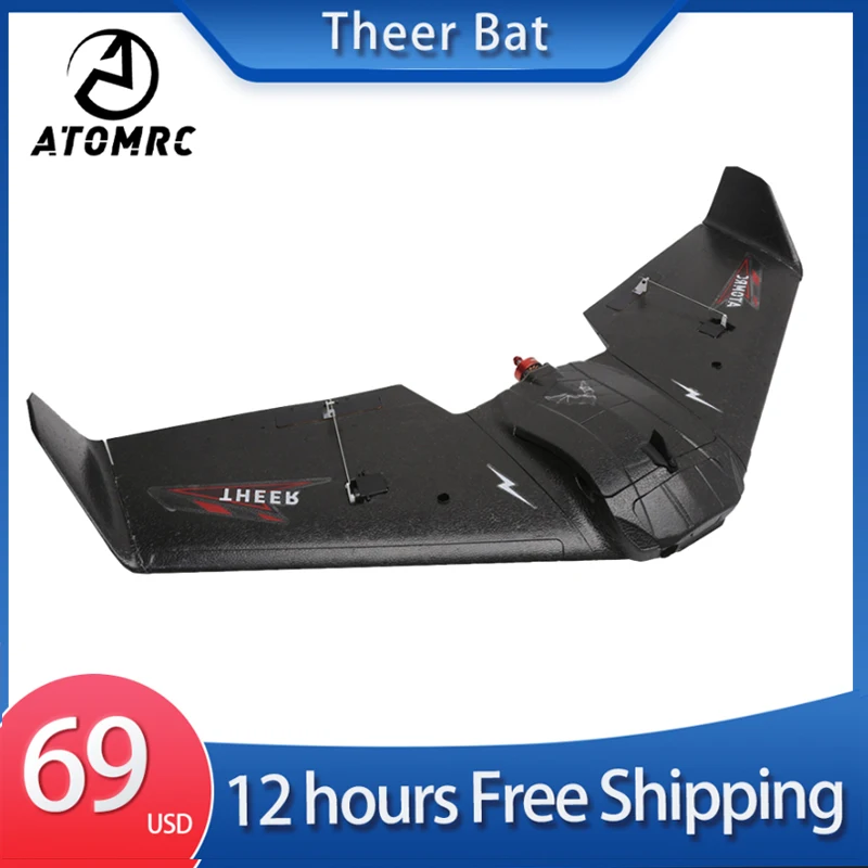 NEW AtomRC Theer Bat Delta Wing High-speed Detachable Flight Wing FPV Aircraft KIT/PNP/FPV Version Hobby Toys for RC Model