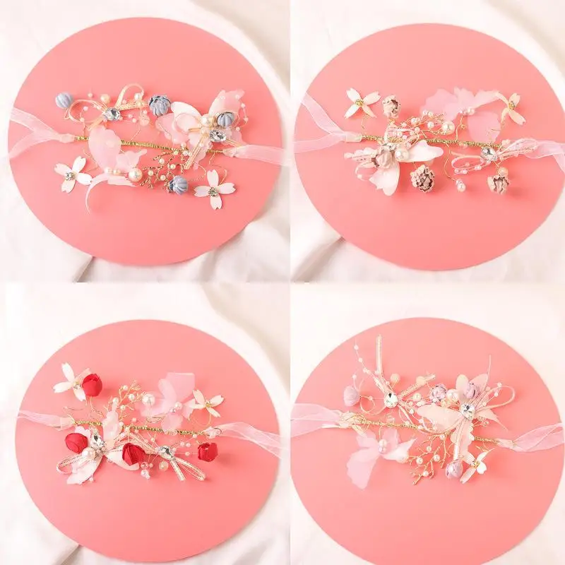 

Изысканные свадебные цветочные украшения для запястья невесты в стиле сказки, роскошный браслет с цветами, идеальный подарок на свадьбу