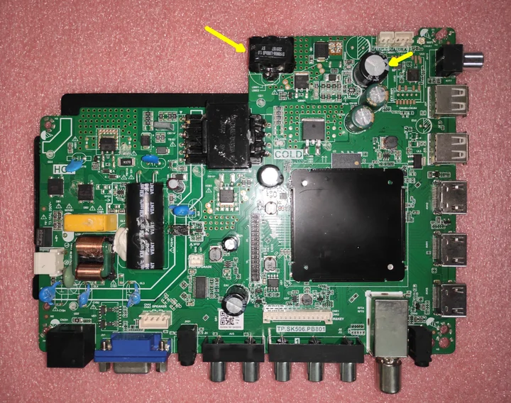 TP.SK506.PB801 Three-in-one WiFi network TV motherboard  for  Check photos for 2 different specifications