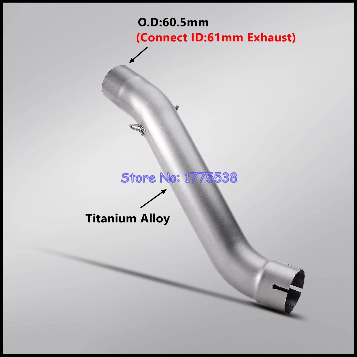 Titanium for Aprilia RSV4 1100 RSV4 1100 Factory Tuono V4 1100 Tuono V4 1100 Factory 2021-2024 Motorcycle Exhaust Mid Link Pipe