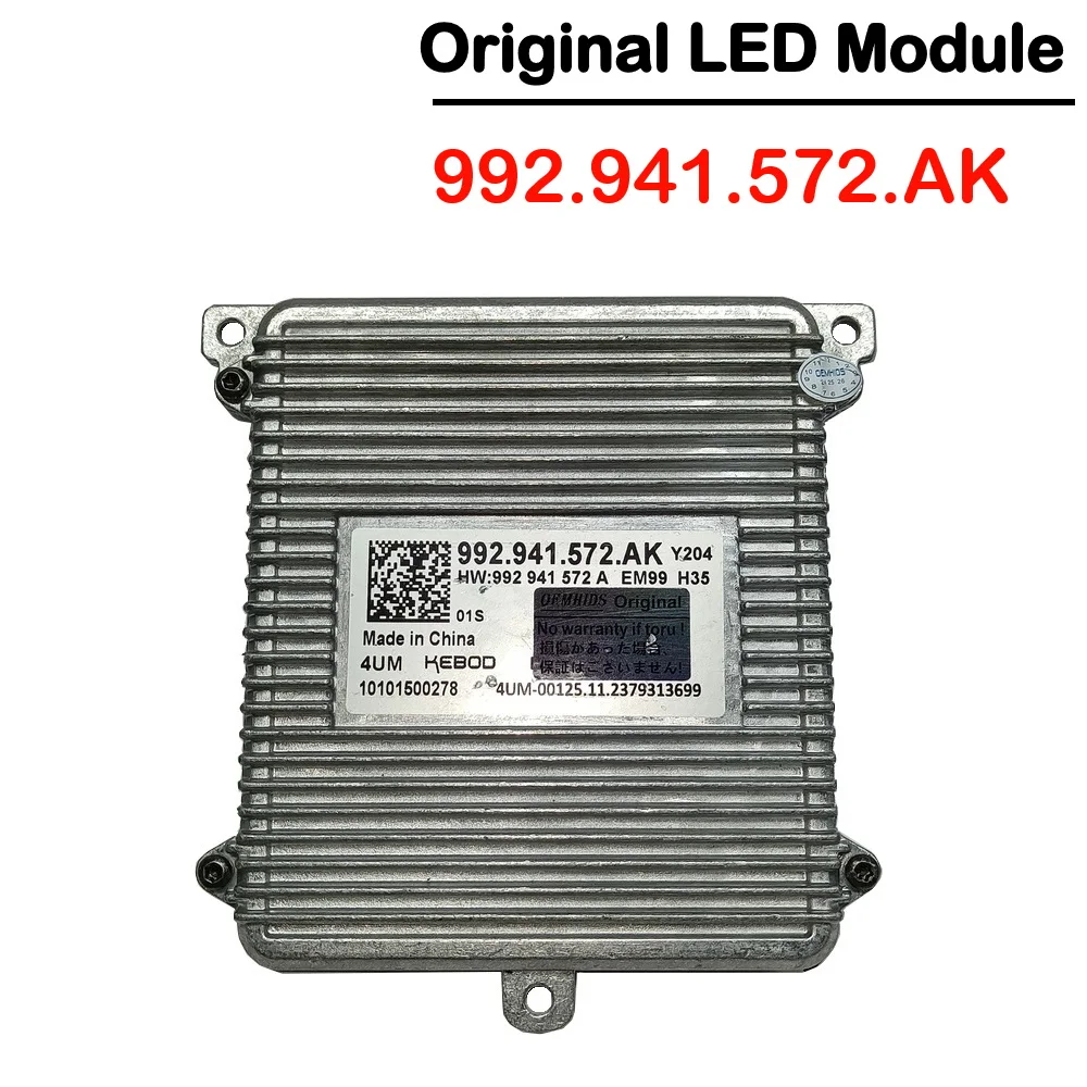 

Оригинальный б/у 992941572AK Y204 светодиодный балласт управления фарами 992941572A 10101500278 4UM LLP212 MAX-MQB светодиодный модуль 992.941.572.AK