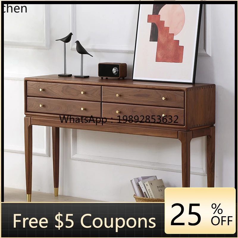 

Тумба для прихожей из массива дерева, современная, простая, для коридора, шкафчик для хранения, тумба для фойе