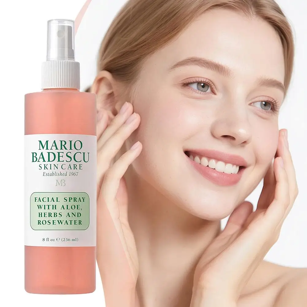 Mario Badescu spendet Feuchtigkeit, Toner, hellt die Haut auf, lindert kraftvoll trockene Haut, sperrt die Feuchtigkeit, Aloe-Kräuter, Rosewater-Hautpflege