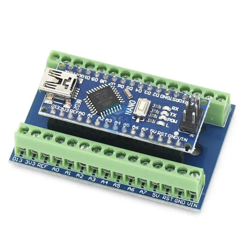 NANO V3.0 3.0 Controller Terminal Adapter Expansion Board NANO IO Shield Simple Extension Plate For Arduino AVR ATMEGA328P