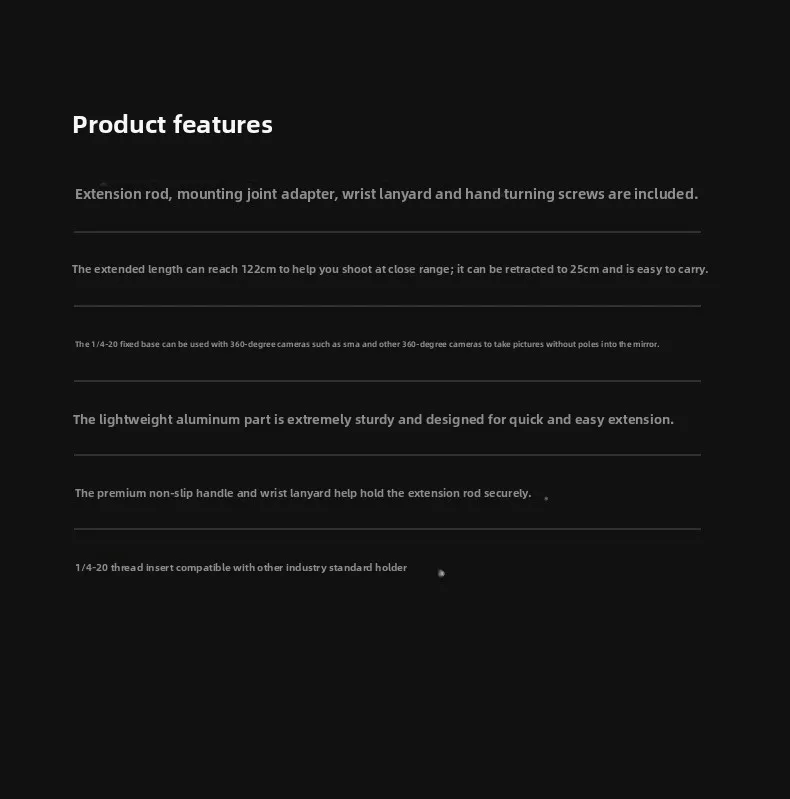 Palo Selfie extendido MAX360 grados panorámico