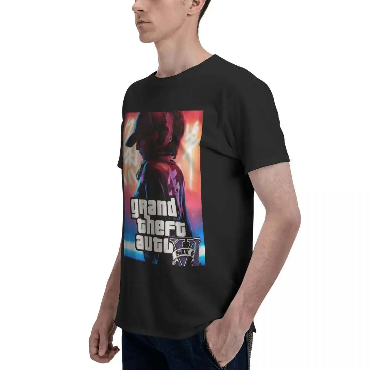 Lucia GTA VI Grand Theft Auto Game T Shirt Quality Anime Tshirt For Men Women Graphic Y2K Tops