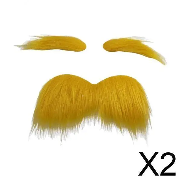 Realistische doek nep snor baard kunstmatig gezichtshaar voor carnaval theater cosplay feestartikelen volwassenen kinderen