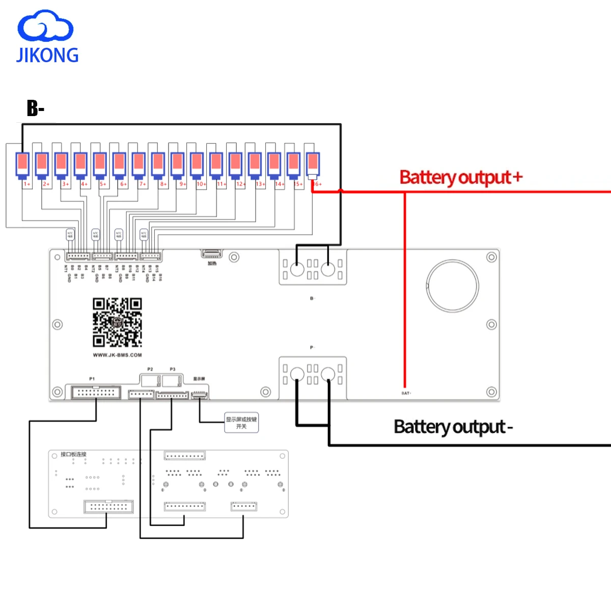 Imagem -03 - Inversor jk Bms Pb2a16s20p 16s 48v Lifepo4 2a Equilíbrio Ativo 8s 16s 100a 150a 200a 24v Can Rs485 Rs232 bt Bateria de Acampamento