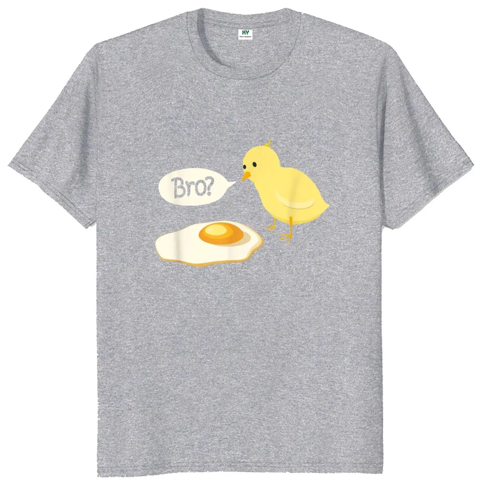 Chicken And Fried Egg Funny T Shirt For Men Women Novelty Tee Shirt 100% Cotton EU Size Easter Gift Sweatshirt T-Shirt