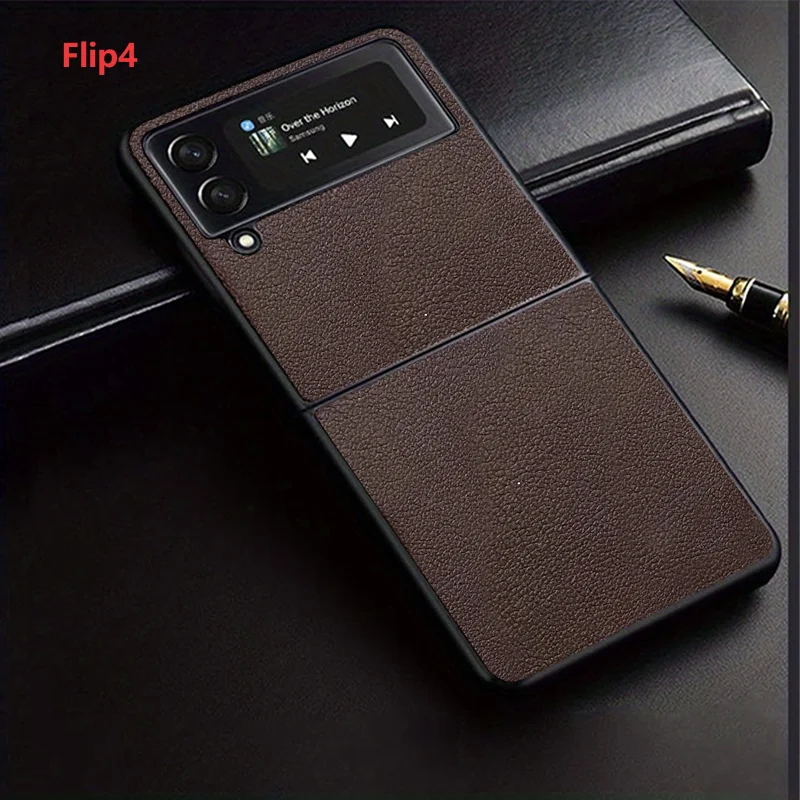 Luxuriöse Business-Style Retro Litchi-Textur Hülle für Samsung Galaxy Z Flip 8 6 5 4 3 5G Flip7 FE Ultra Dünne Harte Stoßfeste Abdeckung – Detail 14