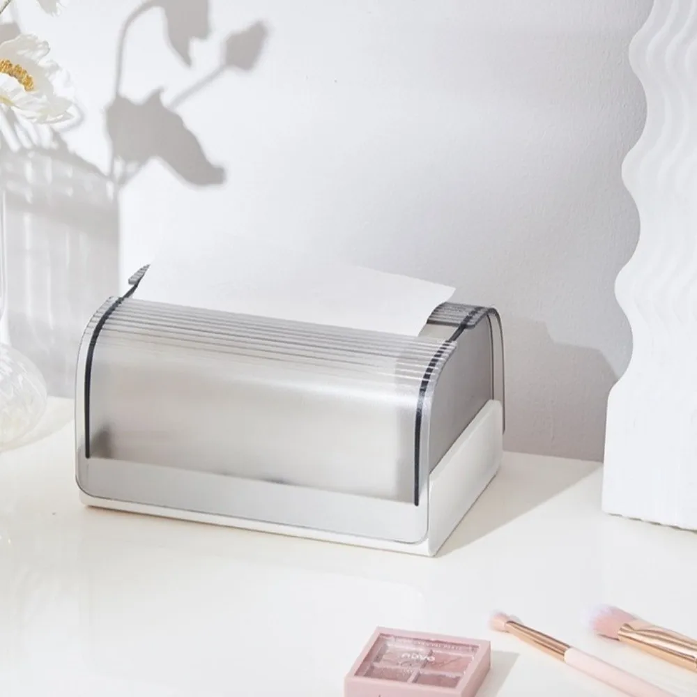 Practical Light Luxury Spring Tissue Box Plastic Modern Style Napkin Paper Box Portable Napkin Holder Bedroom