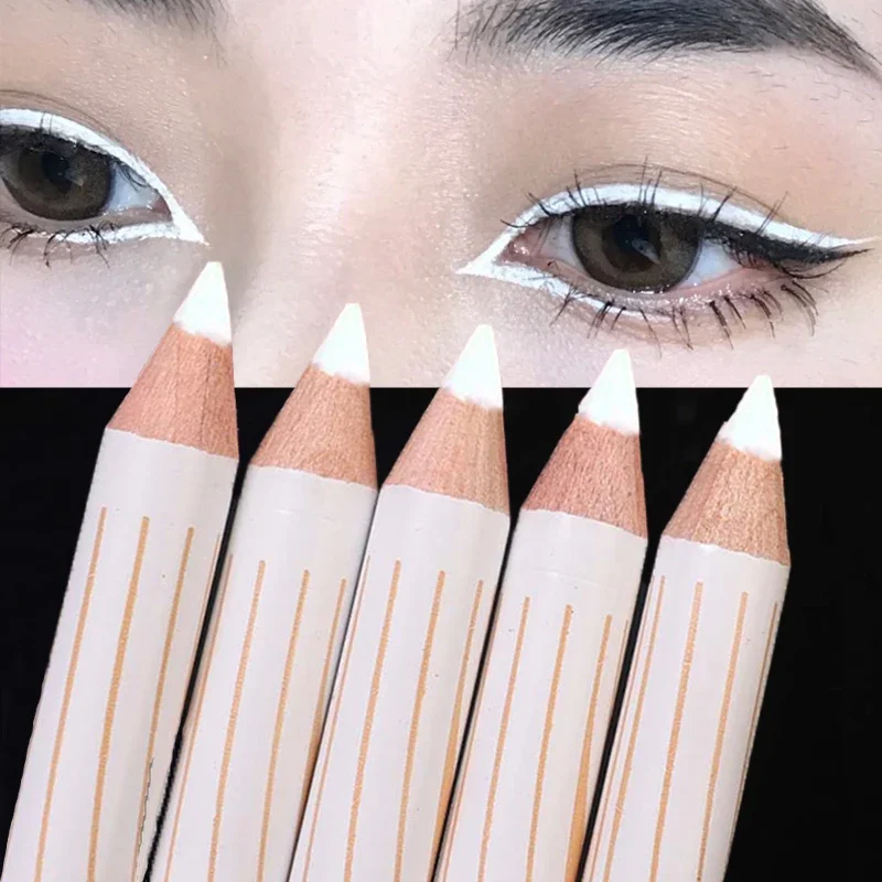 Waterproof White Eyeliner Pencil Quick-Drying Long Lasting No Blooming Matte Smooth Eye Liner Pencil Eyes Makeup Beauty Cosmetic