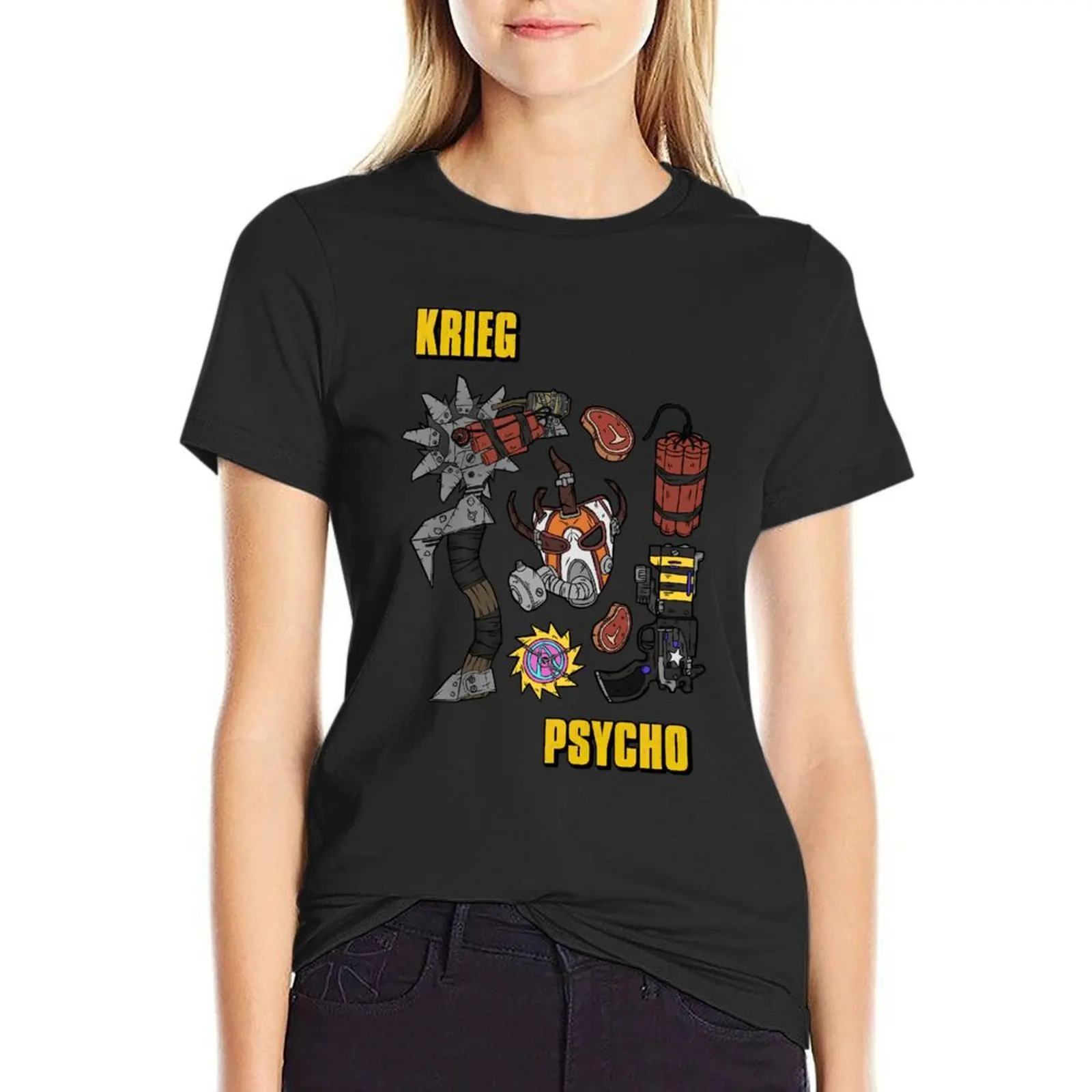 

Krieg's Inventory T-shirt lady clothes cute tops clothes for Women
