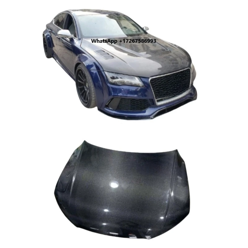 

Black Carbon Fiber Engine Hood Bonnet for A7 2010-2016