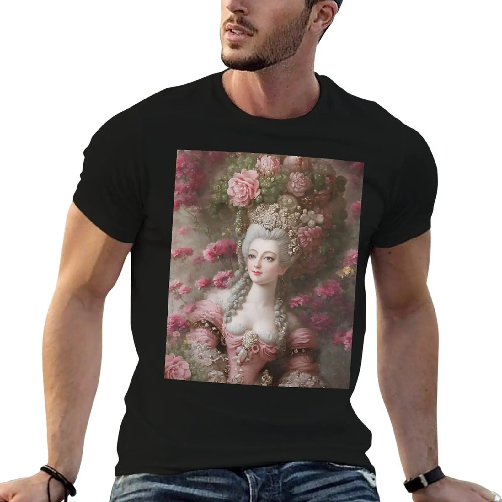 

Marie Antoinette - Baroque Roses Queen T-Shirt funny t shirts man t shirts for man pack white man tshirt T-Shirt