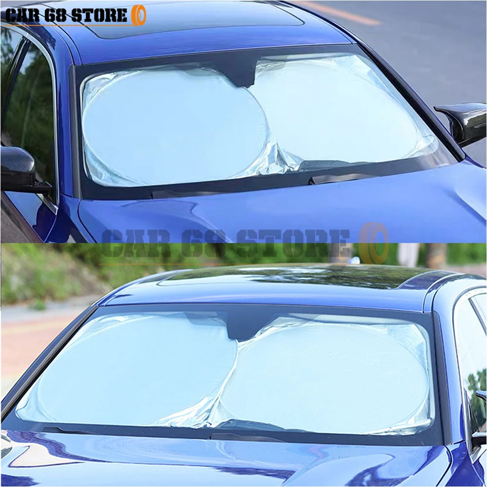 Foldable Car Windshield SunShade Large Size UV Protection Universal Sun Shade Visor For Car Front Windshiled Car Accessories