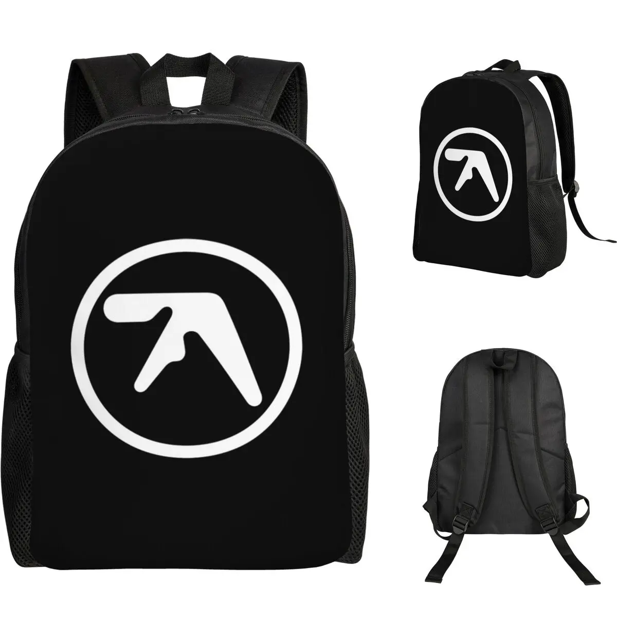 

Aphex Twin Creative Y2K Logo Student Backpack School Bag Hiking Travel Daypack for Men Women Fashion Bookbag Shoulder Bags