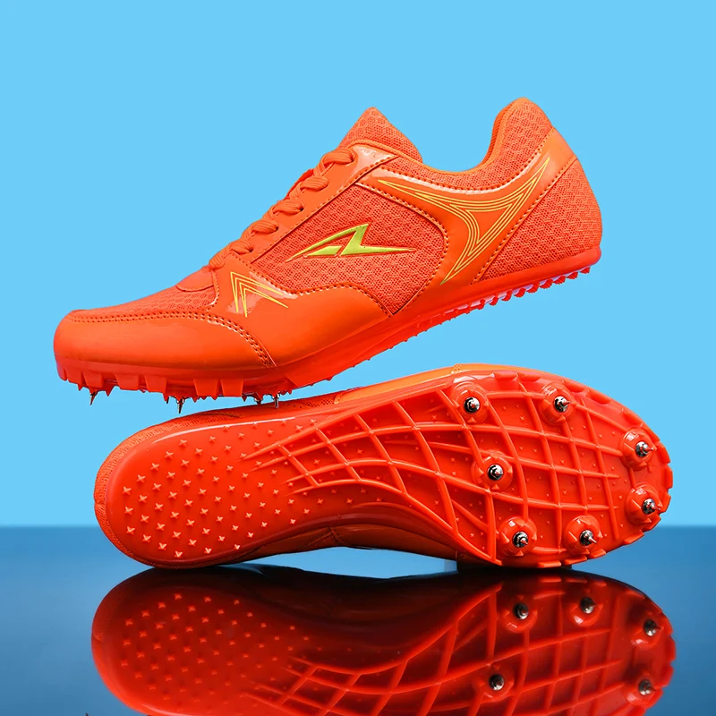 

Men Spikes Shoes Ultralight Professional Field Exam High Quality Male Sprint Cleats Non-Slip Breathable Racing Tracking Shoes