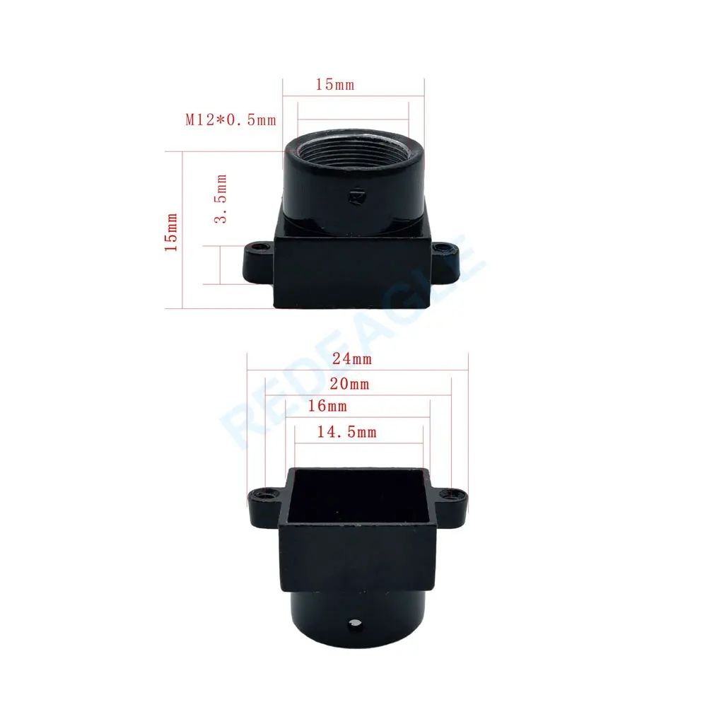 Metal M12 CCTV Camera Lens Mount Holder For MTV Lens Board Security Camera Connector Adapter with 20MM Screw Spacing