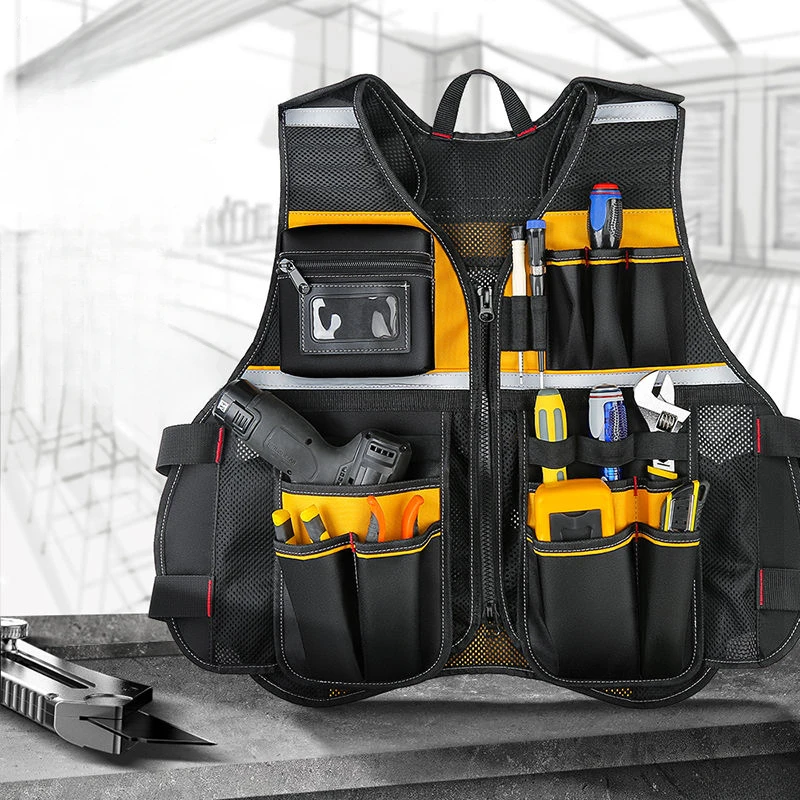 Electrician Tool Bag Professional Tool Bag Strong Oxford Porta Multifunctional Pocket Professional Carpenter Tool Organizer