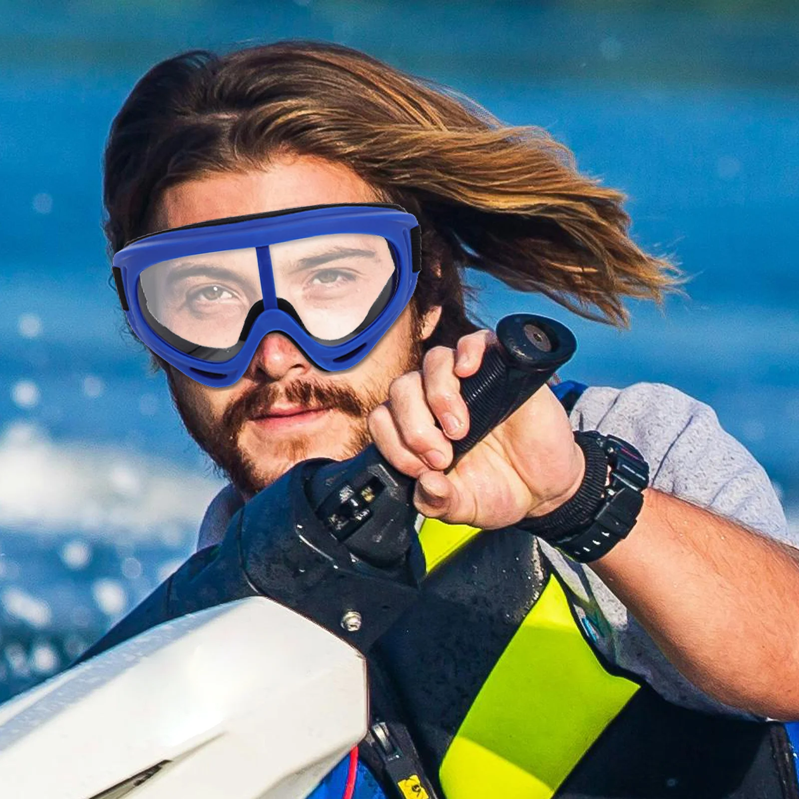 

Outdoor Sports Protective Goggles Cycling Motorcycling Skiing Windproof Anti-Fog Comfortable Eyewear Clear High Definition