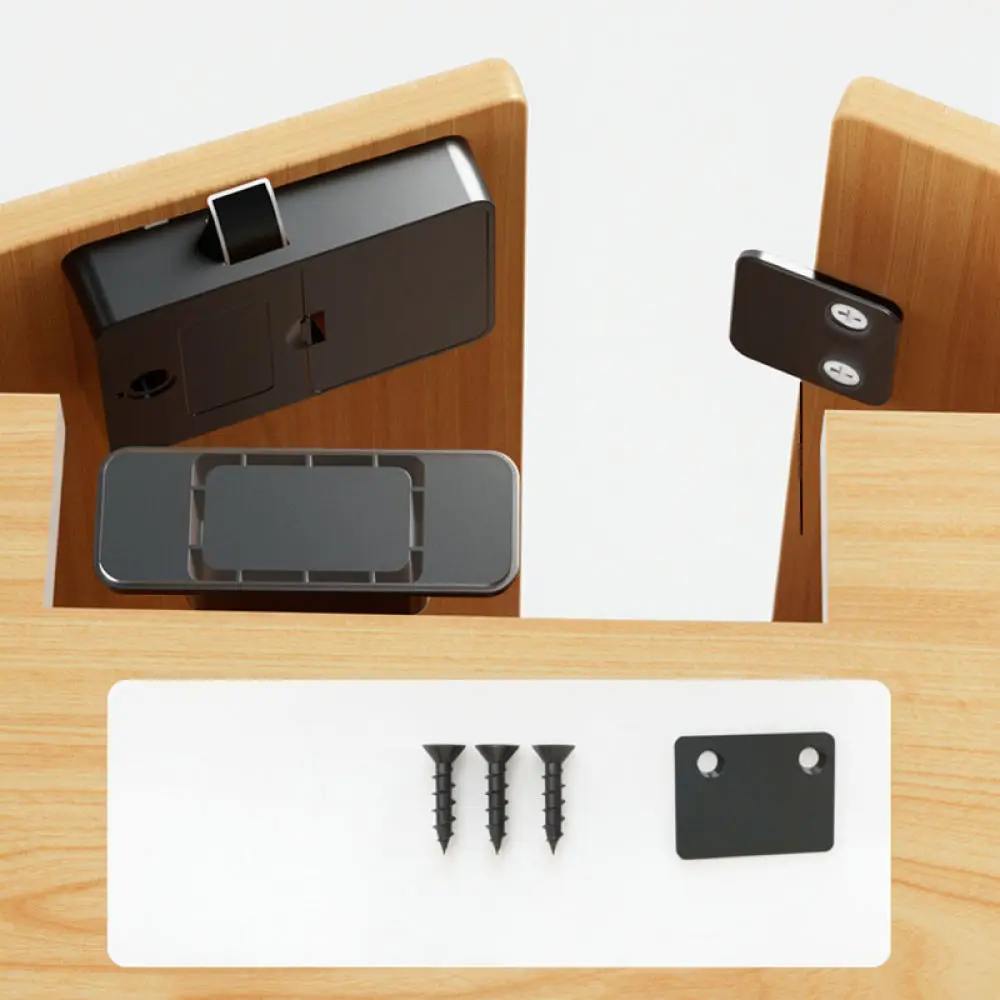Fingerprint Drawer Lock Keyless Security Cabinet Latch For Office File Wardrobe Home Furniture Smart Access Hardware