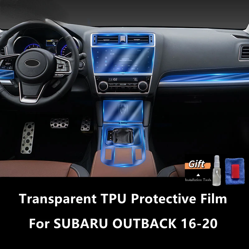 

For SUBARU OUTBACK 16-20 Car Interior Center Console Transparent TPU Protective Film Anti-scratch Repair Film Accessories Refit