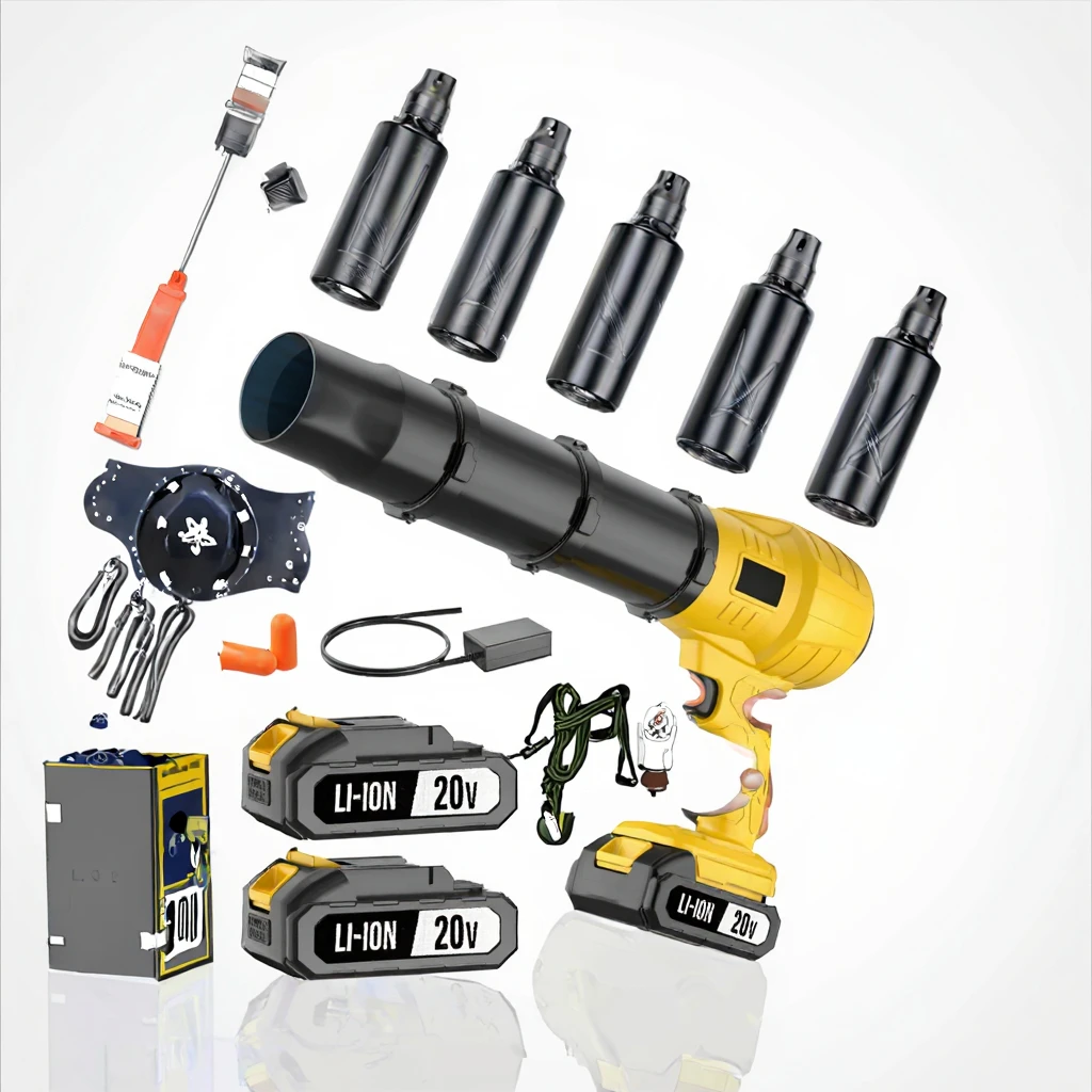Rechargeable Cordless Battery Powered Turbine Blower with High Air Pressure Gun