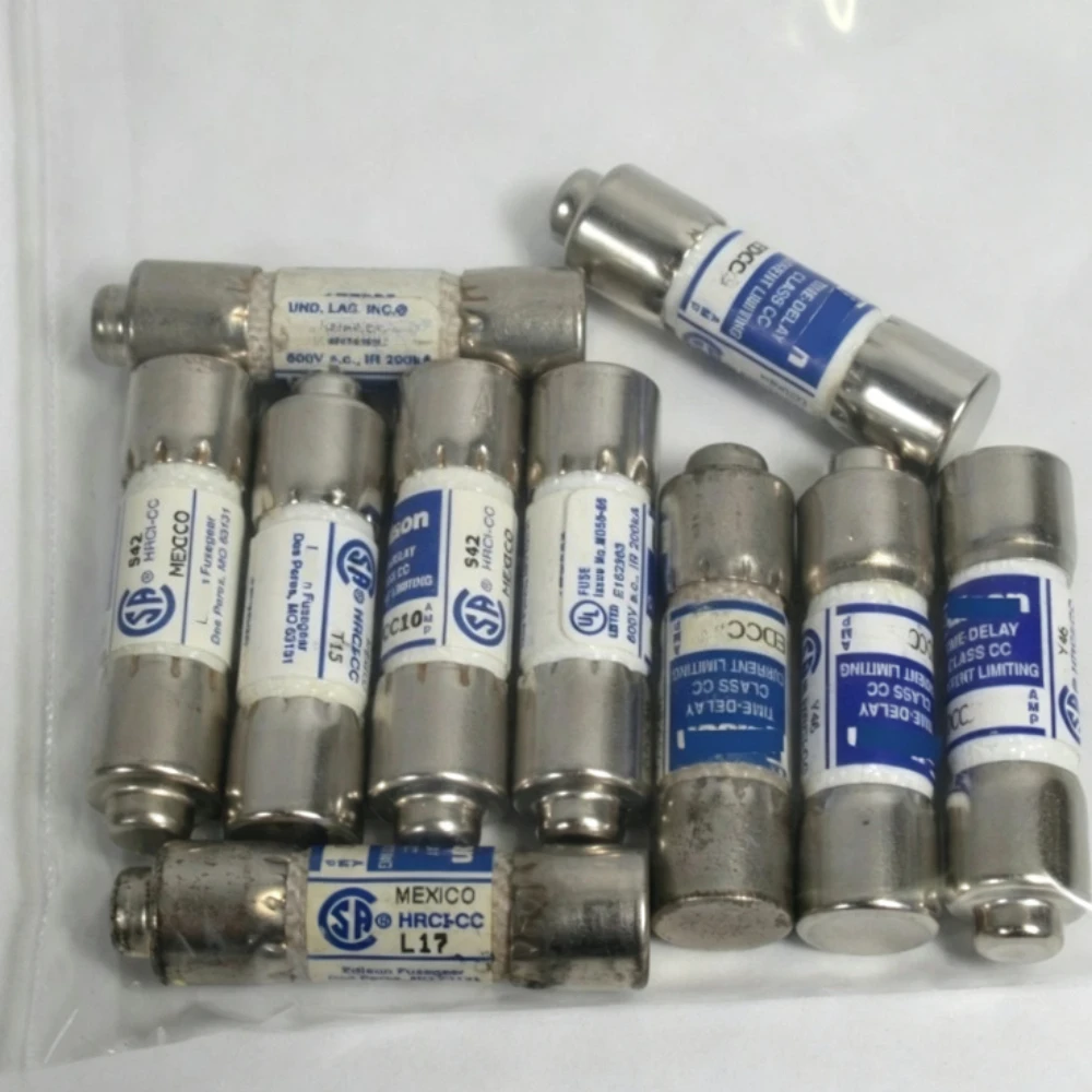 10PCS OEM EDCC‑30 Fuse, 30A 600VAC Class CC Time‑Delay Current Limiting Fuse