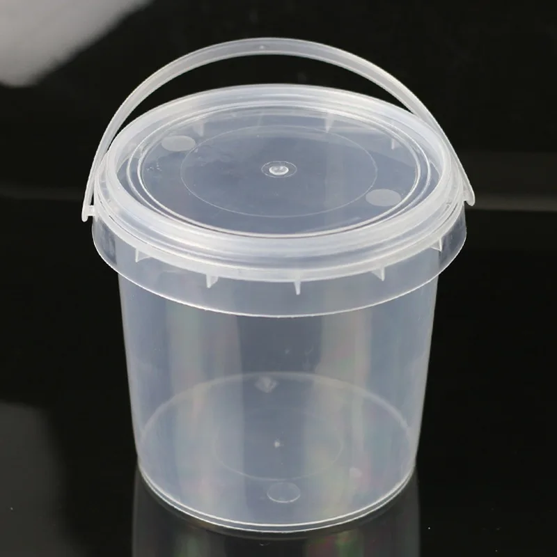 Transparent Plastic Buckndry Condensation Bead Storage Boxet with Handle and Lid Good Sealing Container Portable Lau