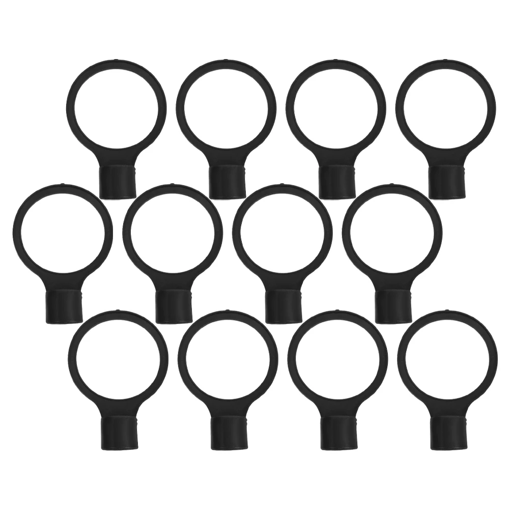 

12pcs Safety Cone Connector Kits Telescopic Rod Link Barriers Traffic Cones Accessories Plastic Chain Connector Parking Barrier