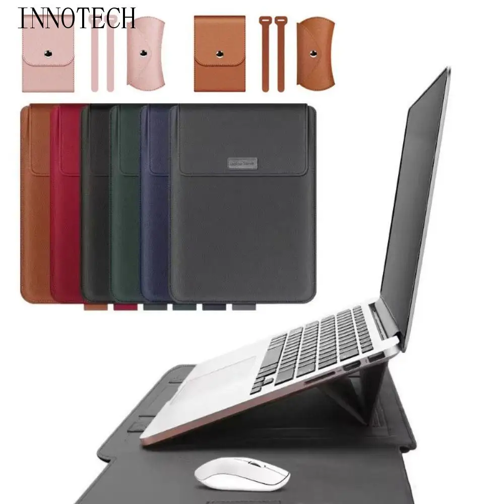 

Thickened 5 in1 Laptop Sleeve Bag Ultra Thin Non-Magnetic Laptop Stand Cover for 13.3/14inch Lightweight Laptop Case Cover