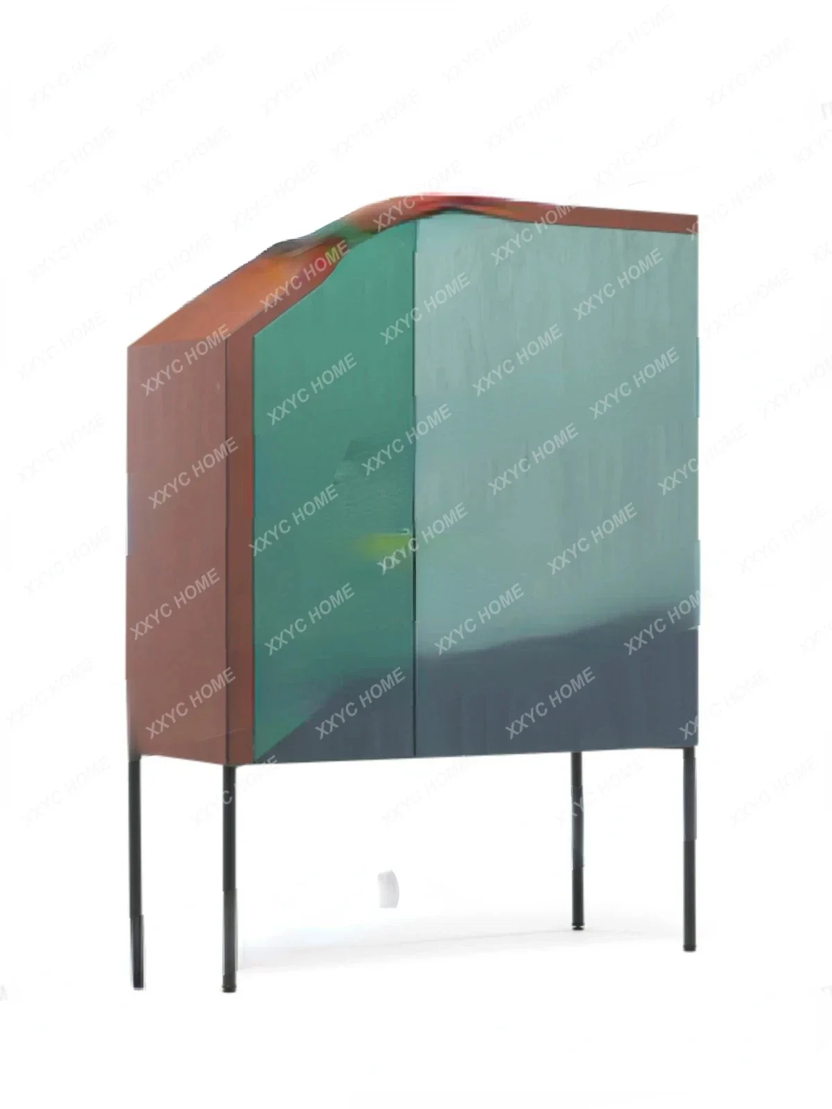 Italian minimalist postmodern side cabinet