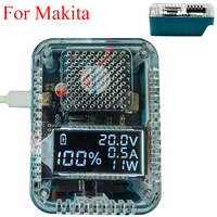 Digital Adapter USB Type-C Battery Charger Power Supply 140W PD3.1 Bidirectional Charge/Discharge for Makita Li-Ion Batteries