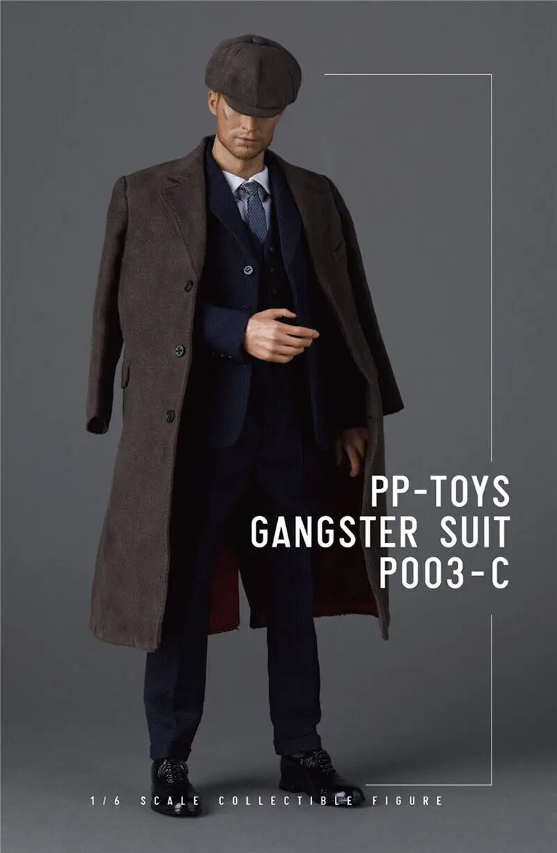 

PP-TOYS P003-C 1/6 Male Sodier British Retro Gangster Suit for 12'' Figure