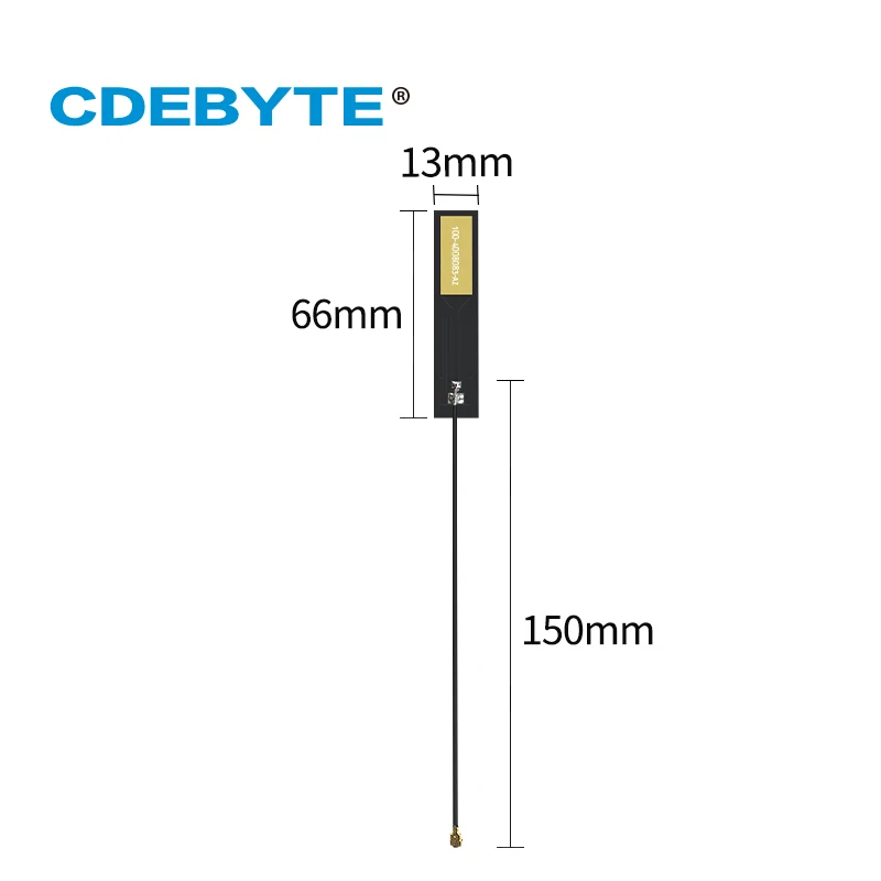 Antena interna PCB de 5dBi, 4G LTE, TX4G-PCB-6613, interfaz de IPEX-I CDEBYTE, tamaño pequeño, autoadhesiva para módulo inalámbrico