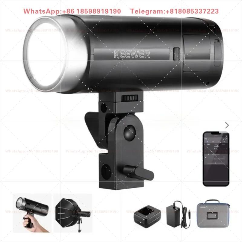 NEEWER Q200 200Ws 2.4G Outdoor Flash with App Control with built in cooling fans for stable performance