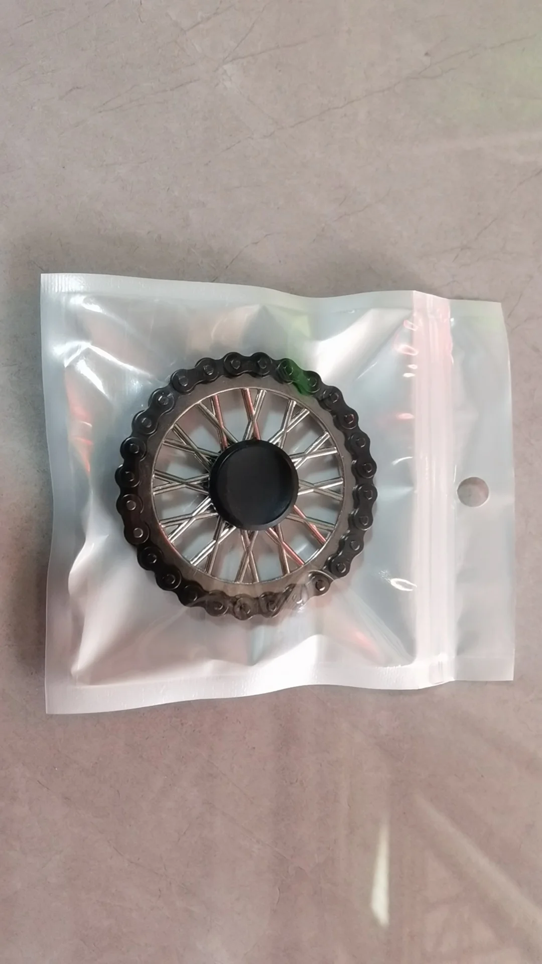 Fidget Spinner de conexión de engranaje de Metal de bronce antiguo definitivo para estudiantes, alivio del estrés y aburrimiento, juguete divertido EDC más vendido