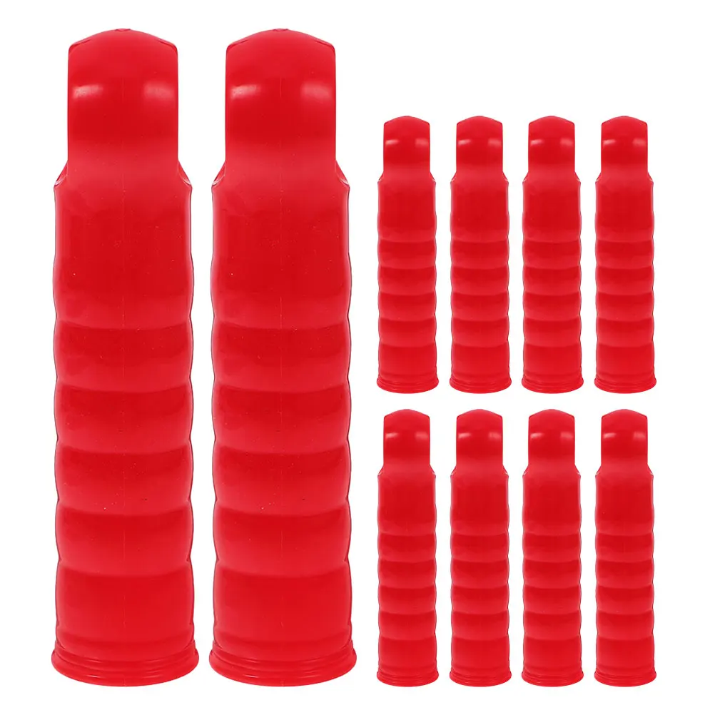 

10pcs Mop Rod End Caps 22mm Broom Handle Covers Plastic Replacement Grips Cleaning Accessories mop end lobby broom cap