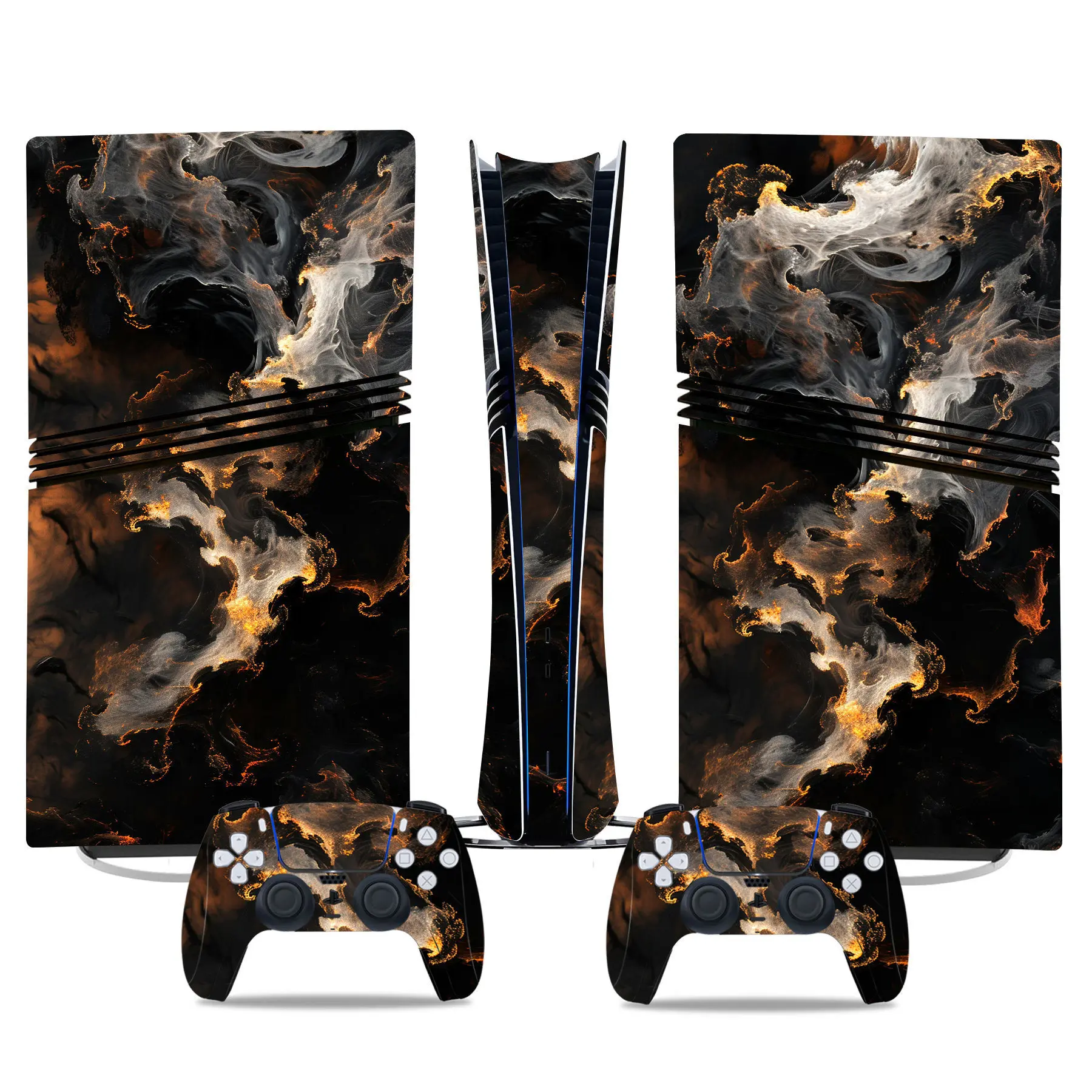 Game Console Skin Sticker Set Controller Protective Film Decal Full Body Wrap Anti-Scratch Gaming Accessories for PS5 PRO