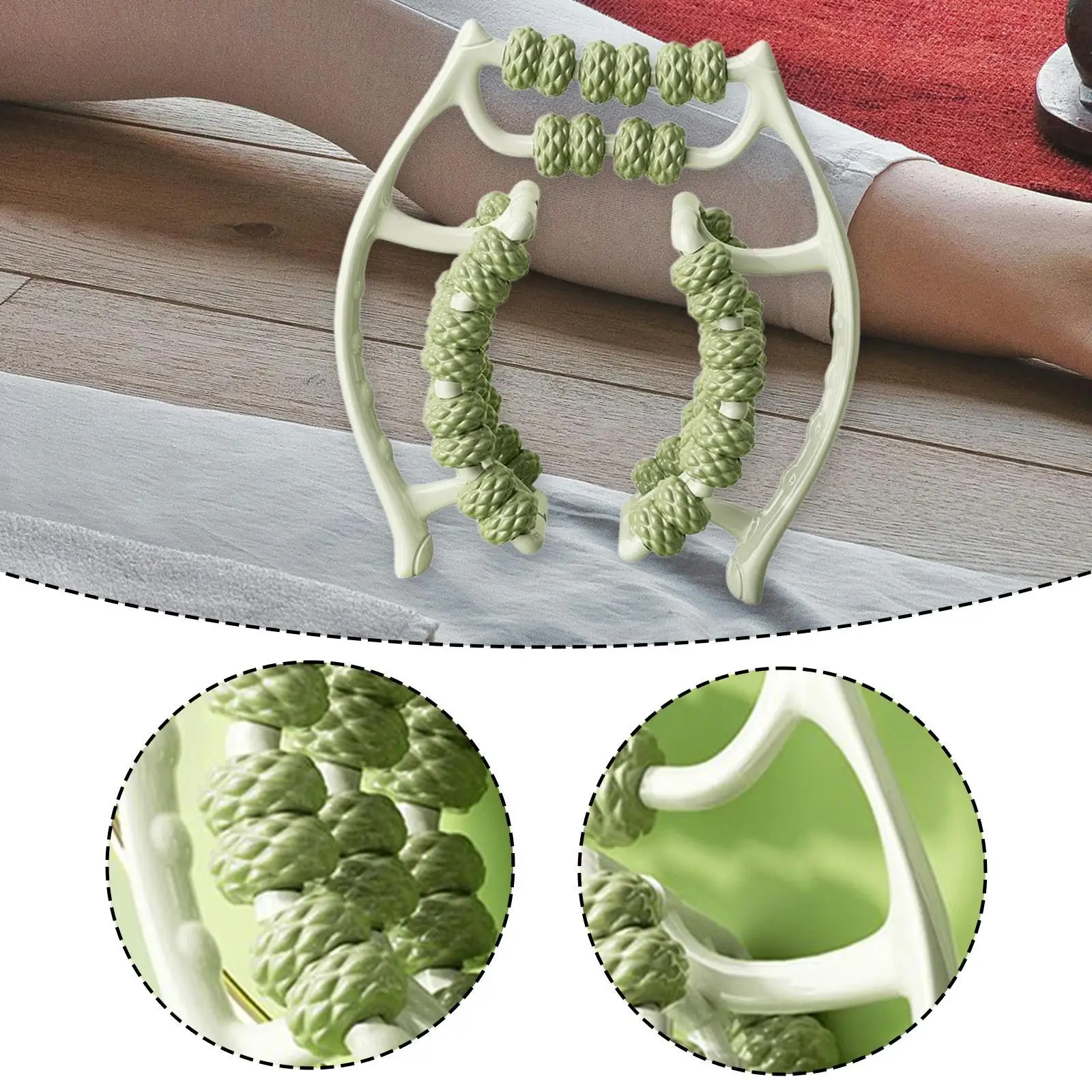

Leg Massager Roller Neck Handheld Arm Leg Massager for Swimmer Runner
