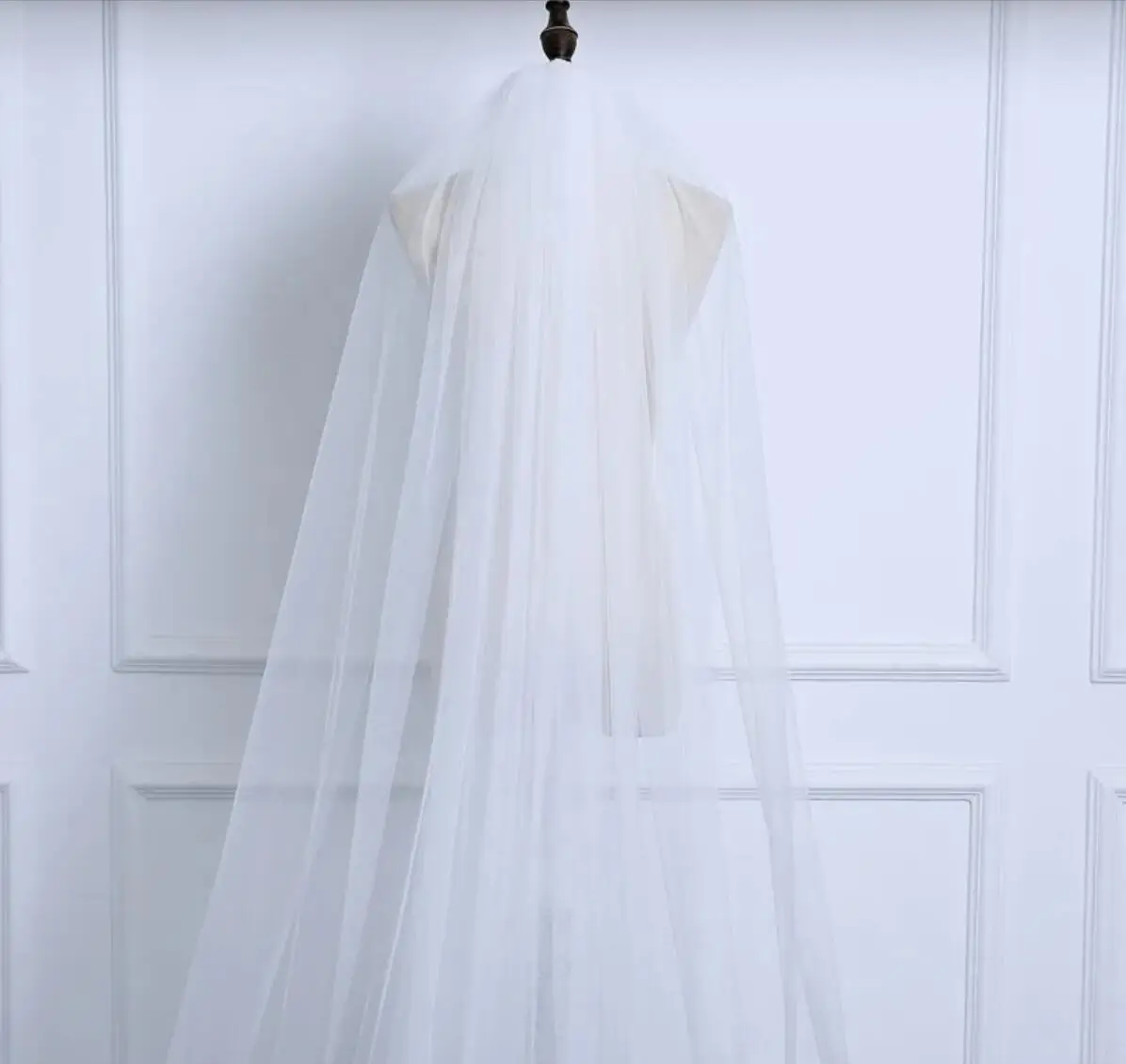 3M Cut Edge Cathedral Wedding Veils With Comb White Ivory Long Veils Wedding velos de novia Accessories design