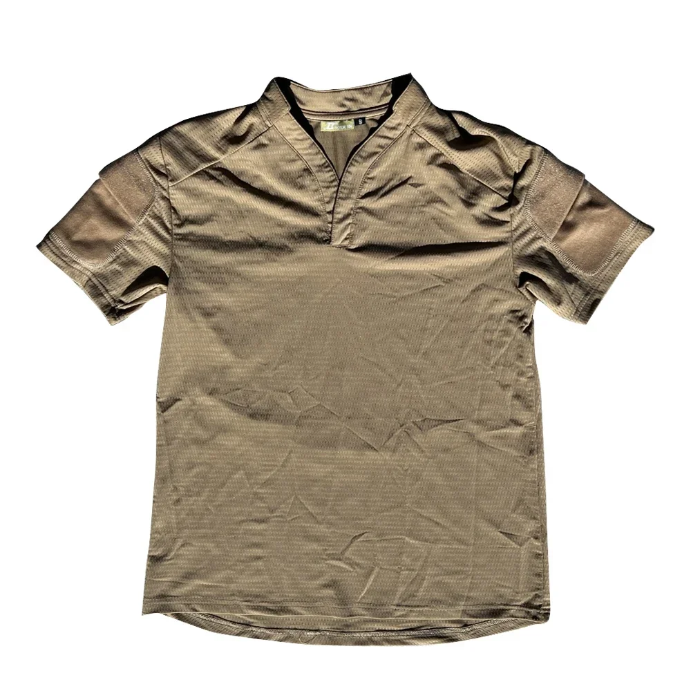 Velocity Style Rugby Shirt Quick Dry Tactical Short Sleeve T-shirt