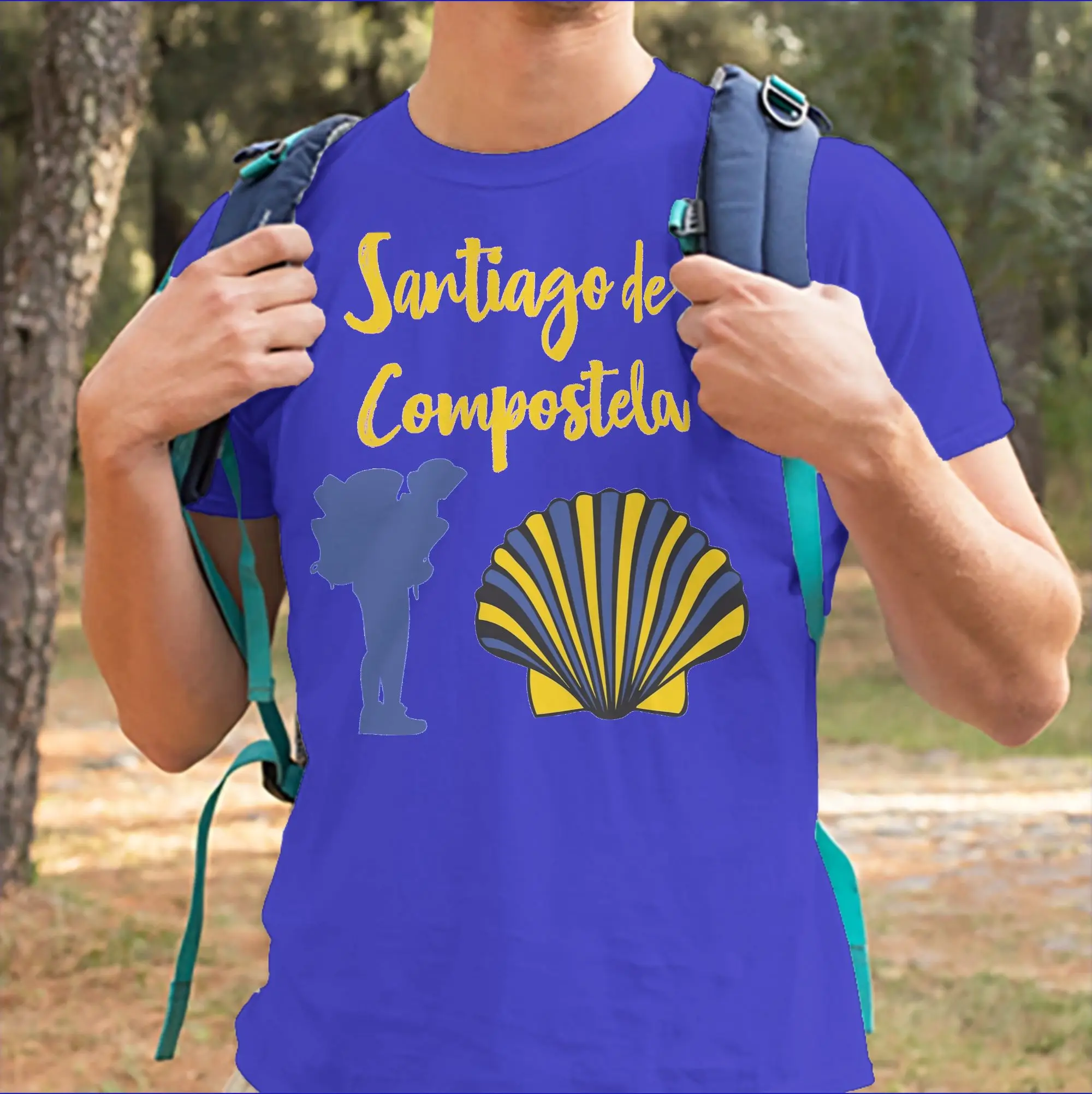 Men Women Camino de Santiago de Compostela pilgrim T Shirts  Cotton Tops Hipster Short Sleeve Round Collar Tees Summer T-Shirts