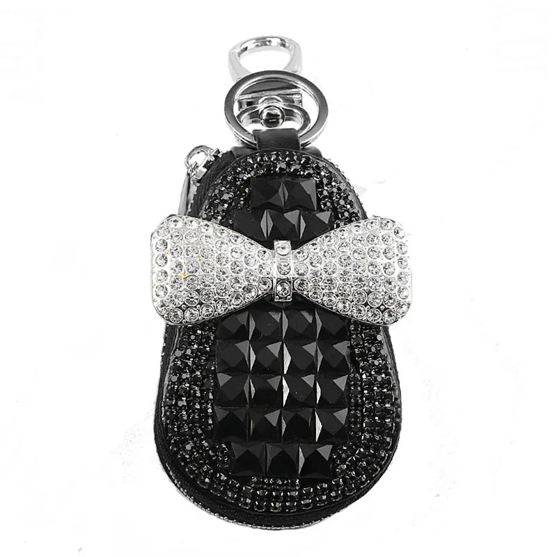 Bling Rhinestone Car Key Case Holder Card Remote Keyless Universal Bling Auto Diamond  Accessories for Girls Woman for Bmw F30