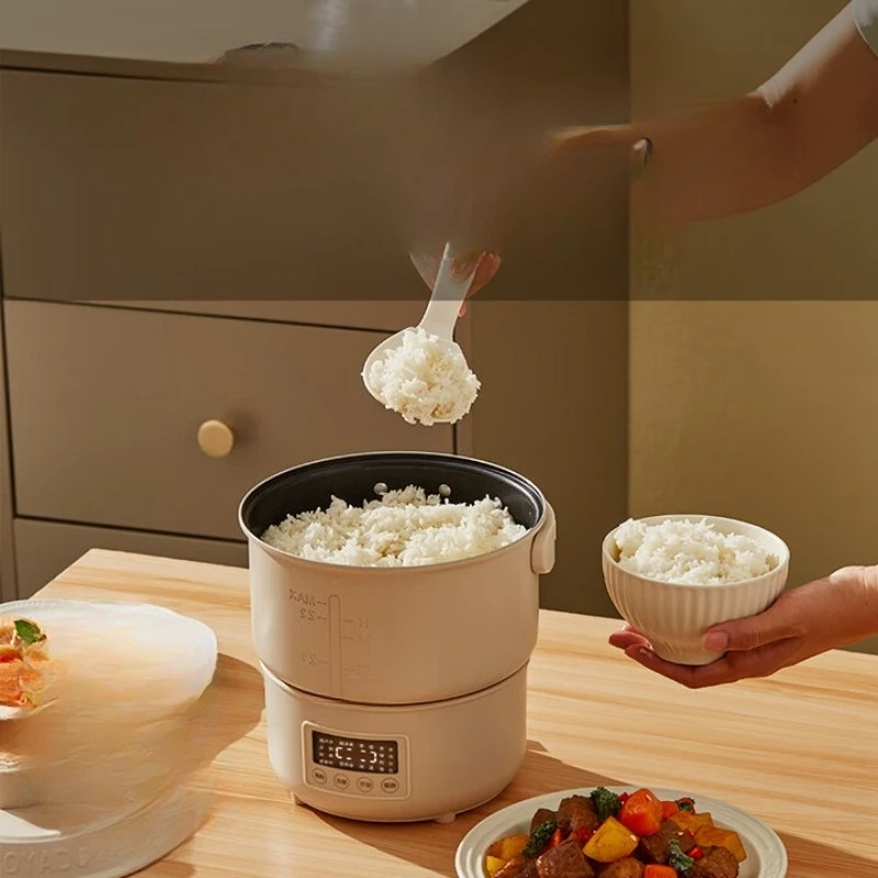 

Portable electric cooking pot folding pot business trip travel split electric heating pots 1-2 people multi-functional pots