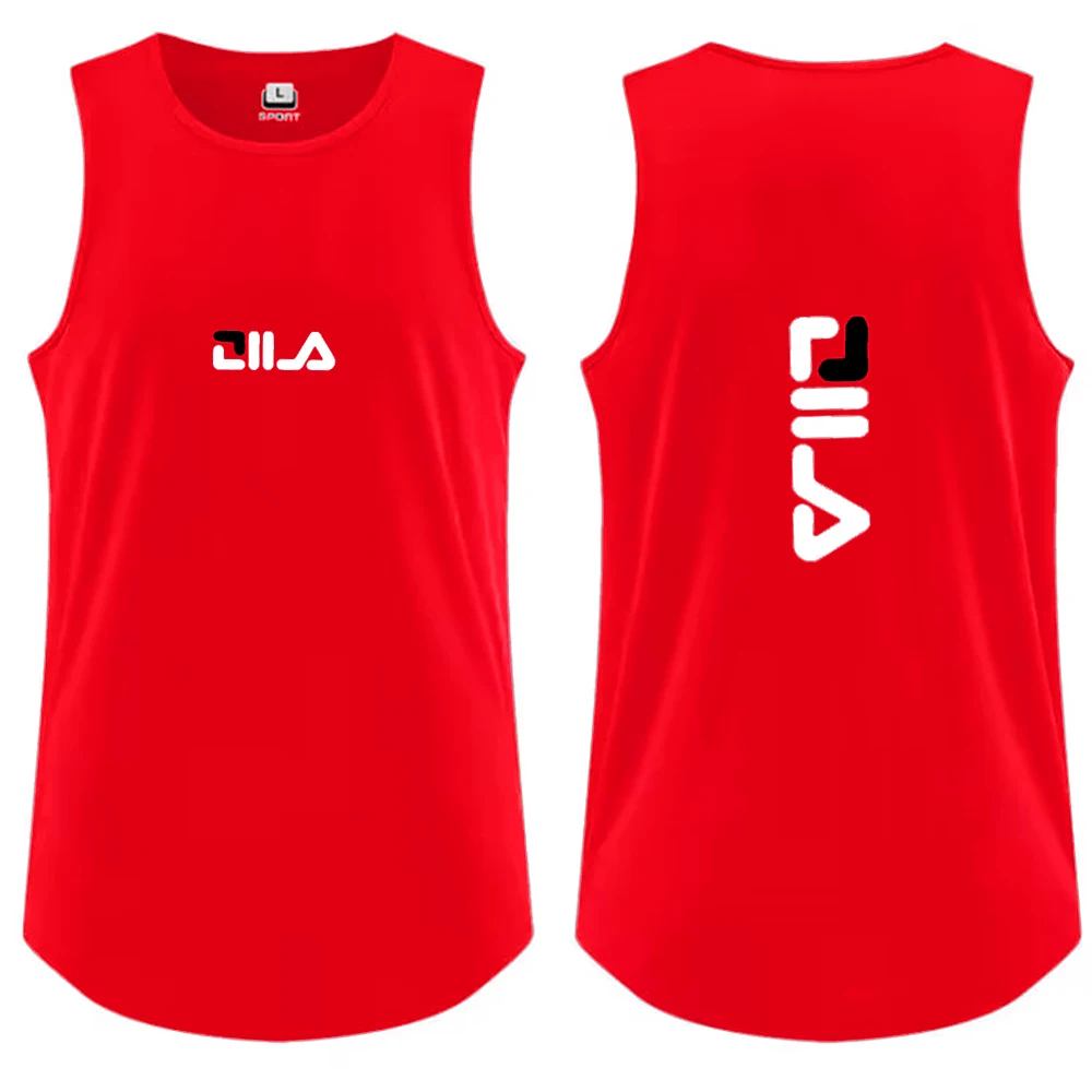Men's Tank Top Casual Breathable Sleeveless Shirt Outdoor Basketball Sports Vest Fashion Gym T-shirt y2k Man Summer vest for man image 5