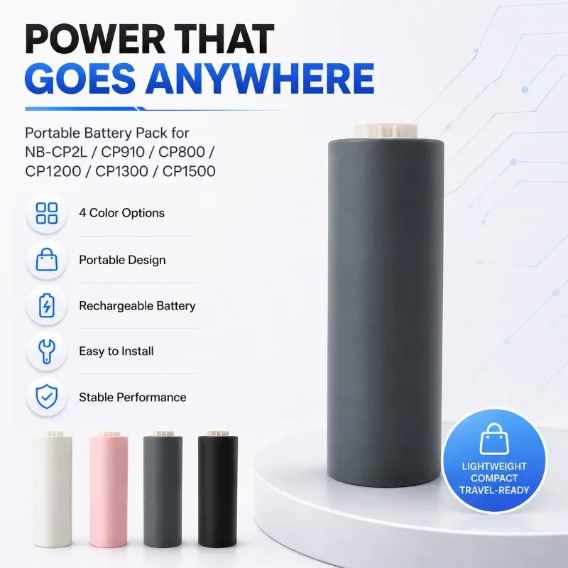 1800MAh Is Suitable for Canon NB-CP2L CP910 CP800 CP1200 CP1300 CP1500 with Long-lasting and Powerful Printer Digital Battery