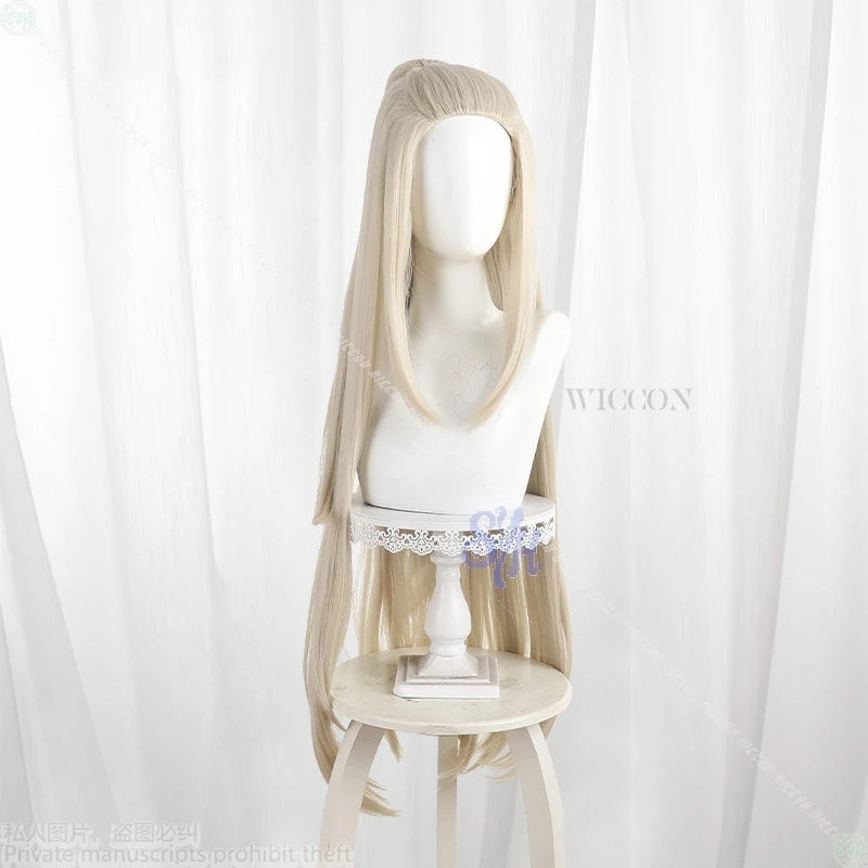 Victus Cosplay nuevo juego de Anime Honkai: disfraz de Nexus Anima largo 100cm Rubio Dorado pelucas resistentes al calor pelo fiesta de Halloween Cos