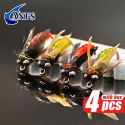 ANFS Moscas Caddis clásicas para pesca con mosca